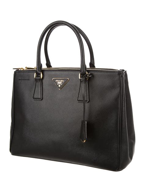 prada saffiano lux double zipper|Prada leather bag.